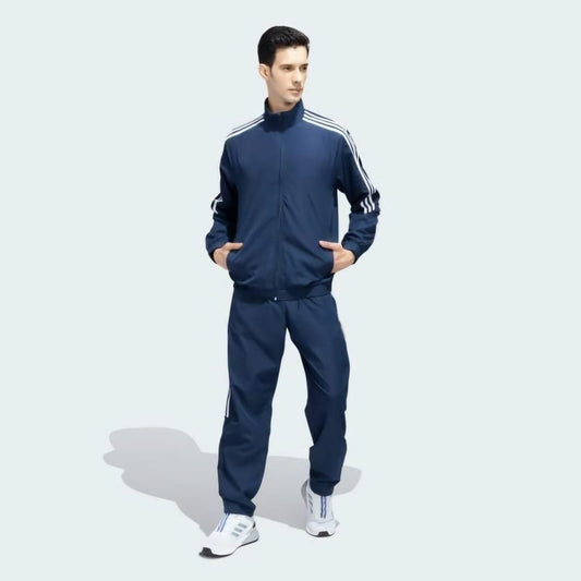 Men's Side Stripe 4 Way Polyester Track Suit